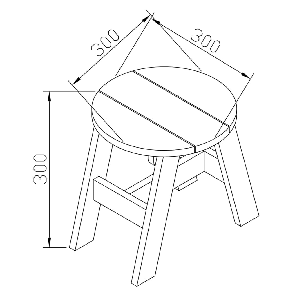 AXI 3-delige Kinderpicknicktafelset grijs en wit Tuintafels | Creëer jouw Trendy Thuis | Gratis bezorgd & Retour | Trendy.nl