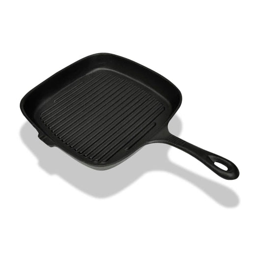 Grillpan gietijzer 24x23 cm Grillpannen & -platen | Creëer jouw Trendy Thuis | Gratis bezorgd & Retour | Trendy.nl