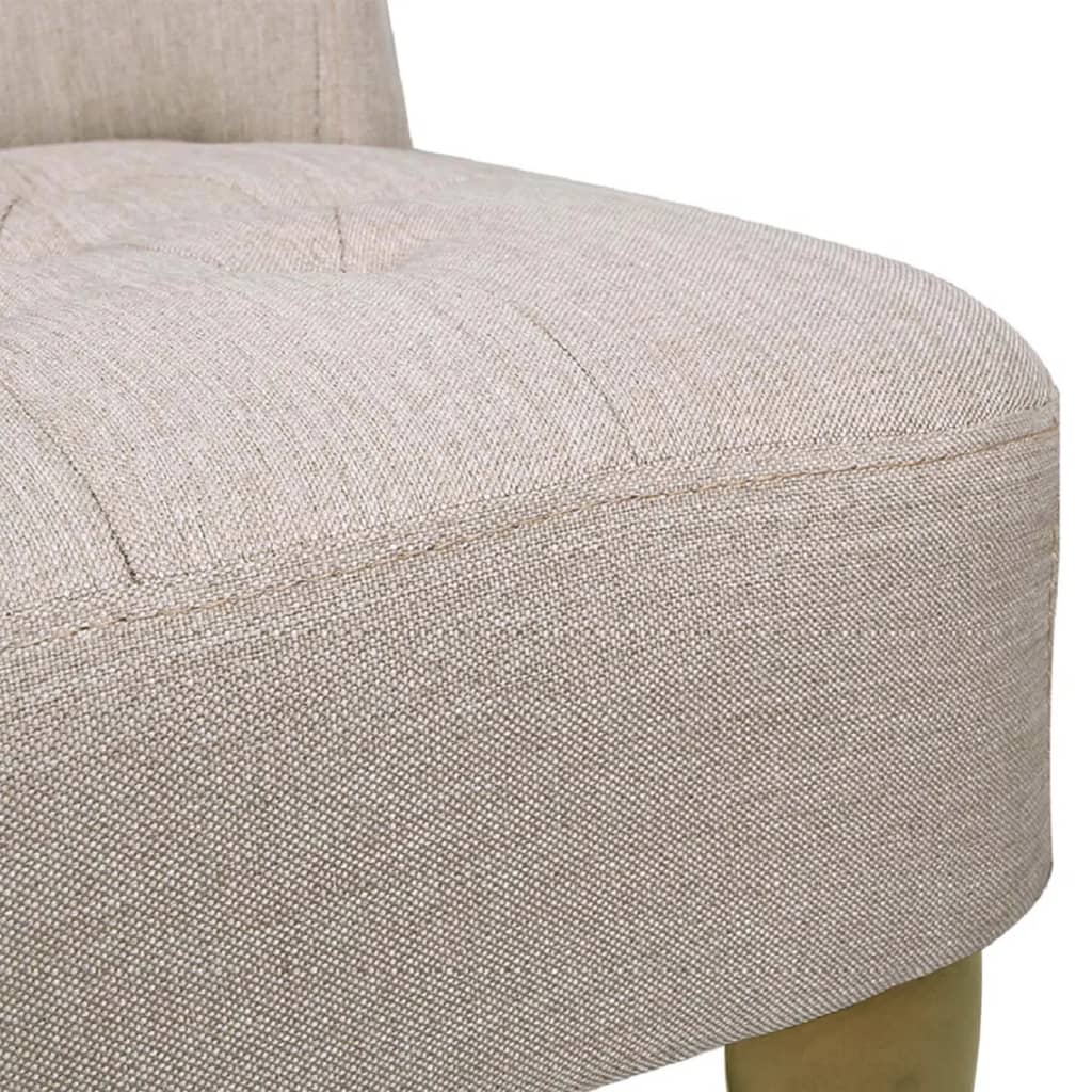 Franse stoelen 2 st stof crème