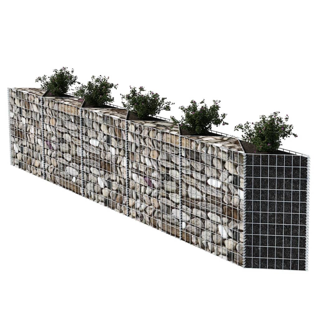 Gabion mand 300x30x100 cm gegalvaniseerd staal Schuttingen & hekwerken | Creëer jouw Trendy Thuis | Gratis bezorgd & Retour | Trendy.nl