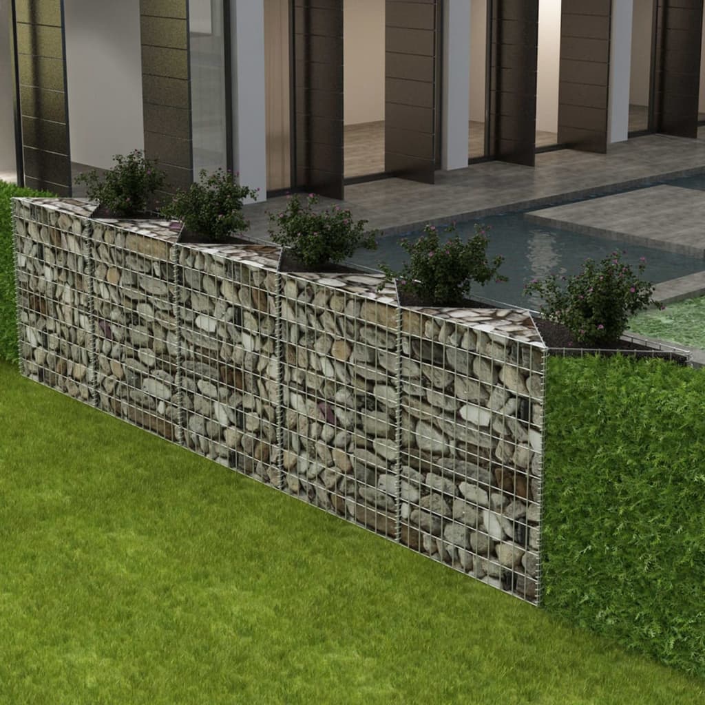 Gabion mand 300x30x100 cm gegalvaniseerd staal Schuttingen & hekwerken | Creëer jouw Trendy Thuis | Gratis bezorgd & Retour | Trendy.nl