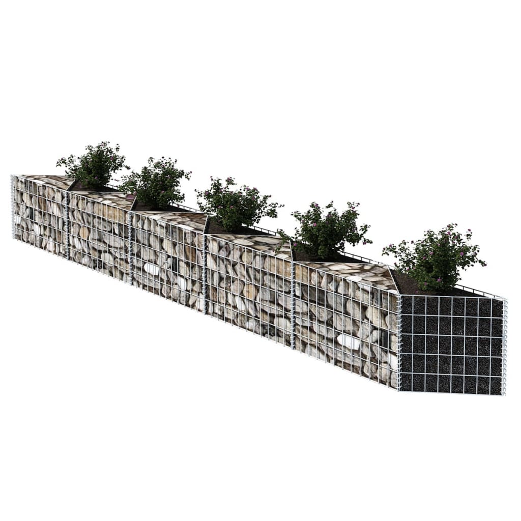 Gabion mand 300x30x50 cm gegalvaniseerd staal Schuttingen & hekwerken | Creëer jouw Trendy Thuis | Gratis bezorgd & Retour | Trendy.nl