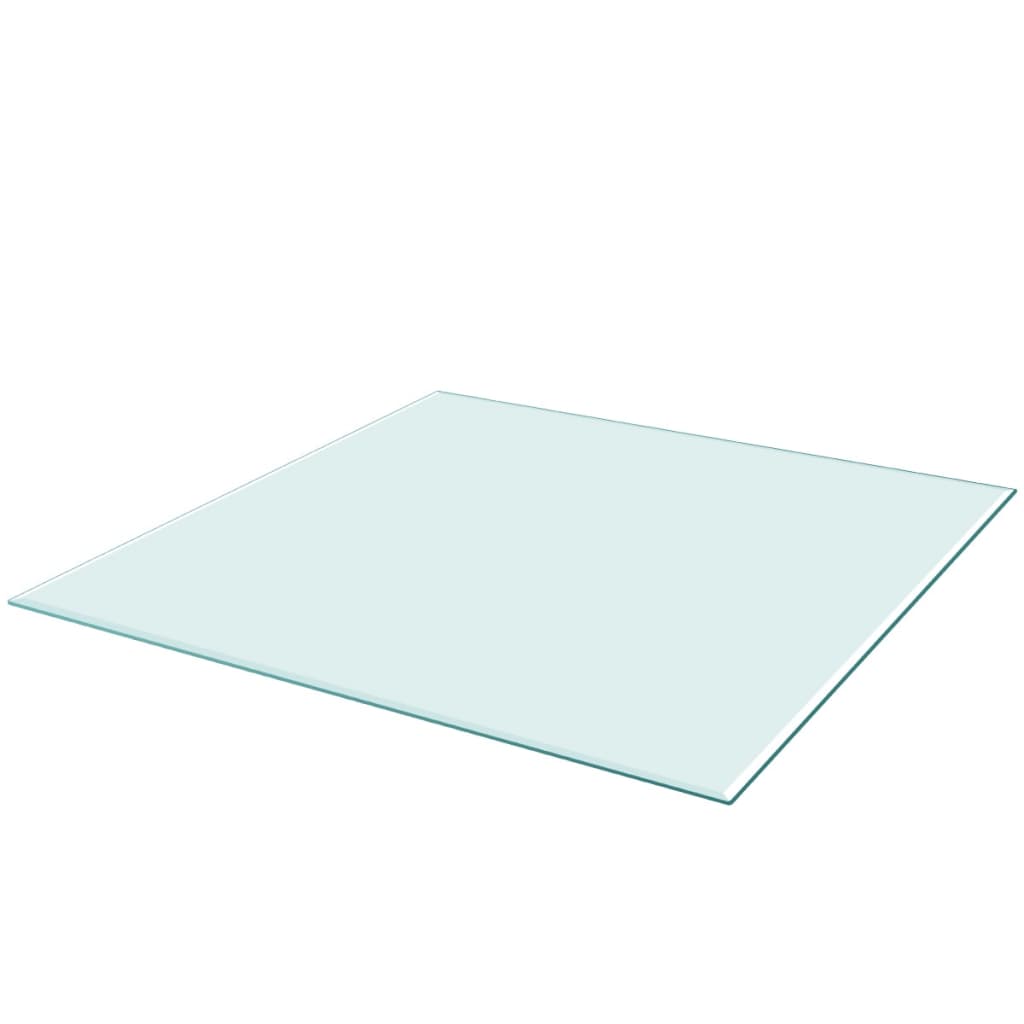 Tafelblad van gehard glas 700x700 mm vierkant