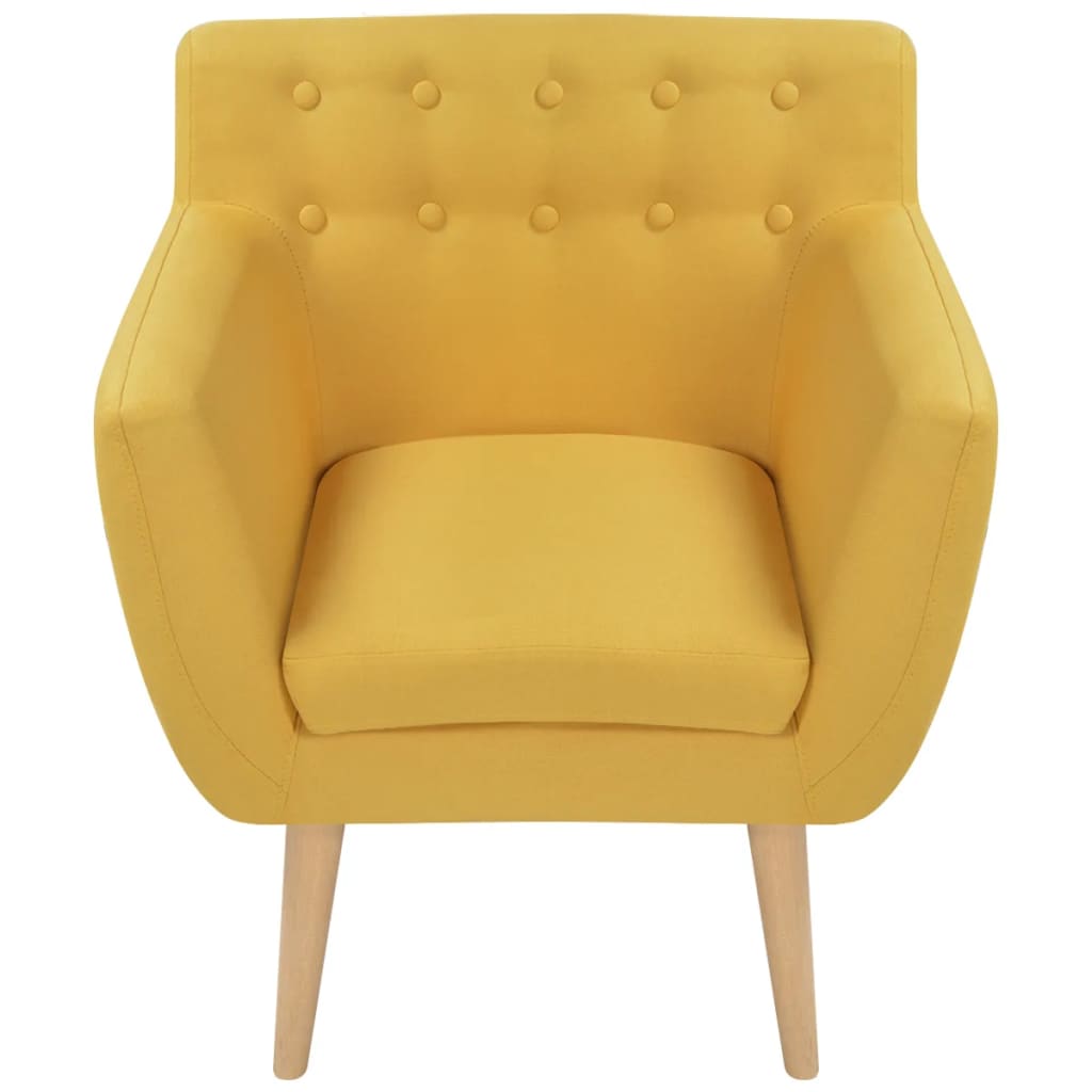 Fauteuil stof geel