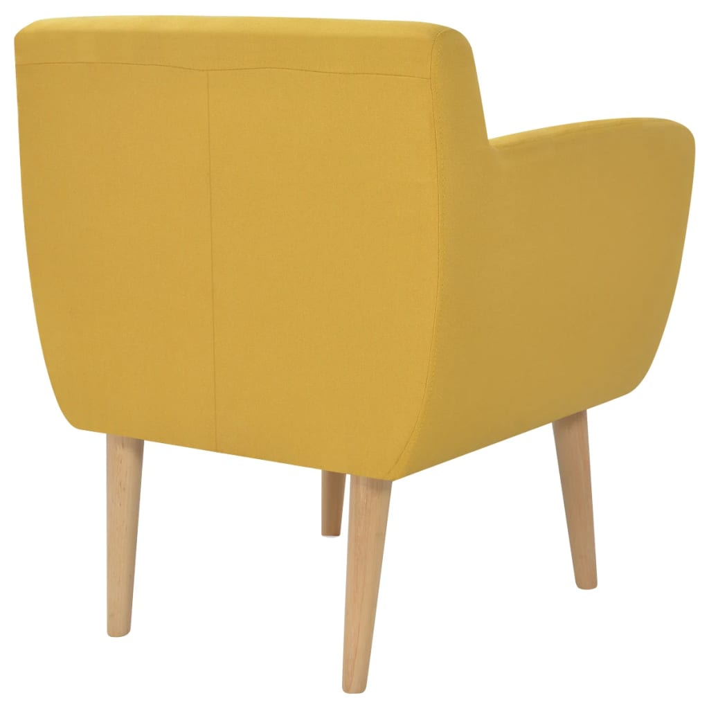 Fauteuil stof geel