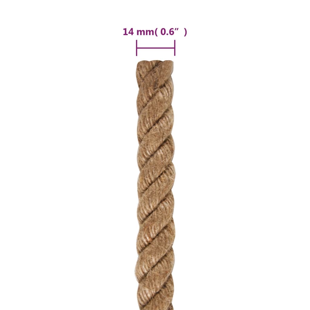 Touw 100% jute 14 mm 100 m Touw | Creëer jouw Trendy Thuis | Gratis bezorgd & Retour | Trendy.nl