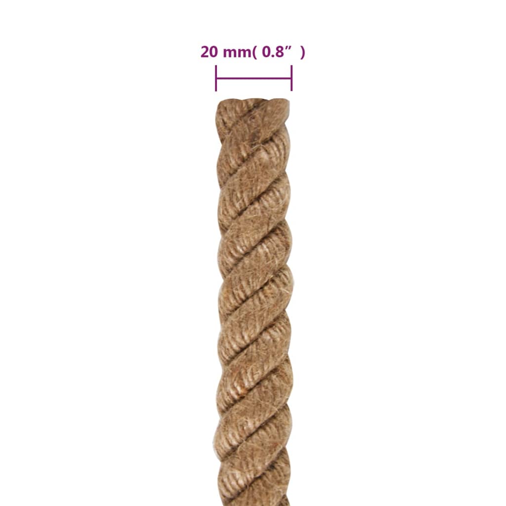 Touw 100% jute 20 mm 50 m Touw | Creëer jouw Trendy Thuis | Gratis bezorgd & Retour | Trendy.nl