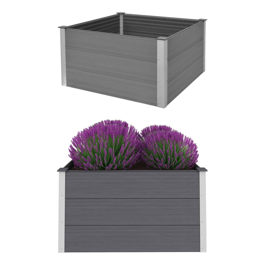 Plantenbak verhoogd 100x100x54 cm HKC grijs Bloempotten & plantenbakken | Creëer jouw Trendy Thuis | Gratis bezorgd & Retour | Trendy.nl