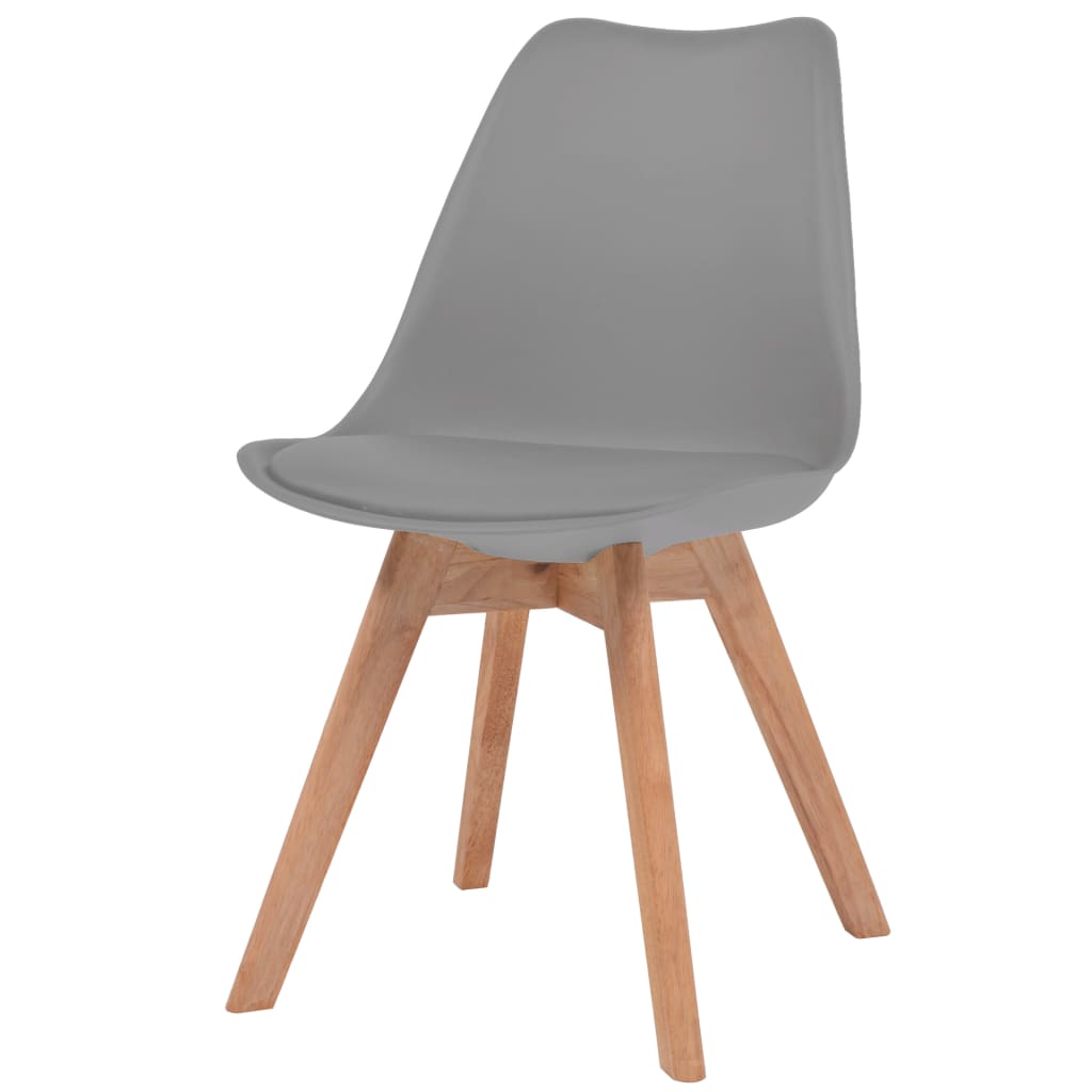 Eetkamerstoelen 6 st kunststof grijs Eetkamerstoelen | Creëer jouw Trendy Thuis | Gratis bezorgd & Retour | Trendy.nl