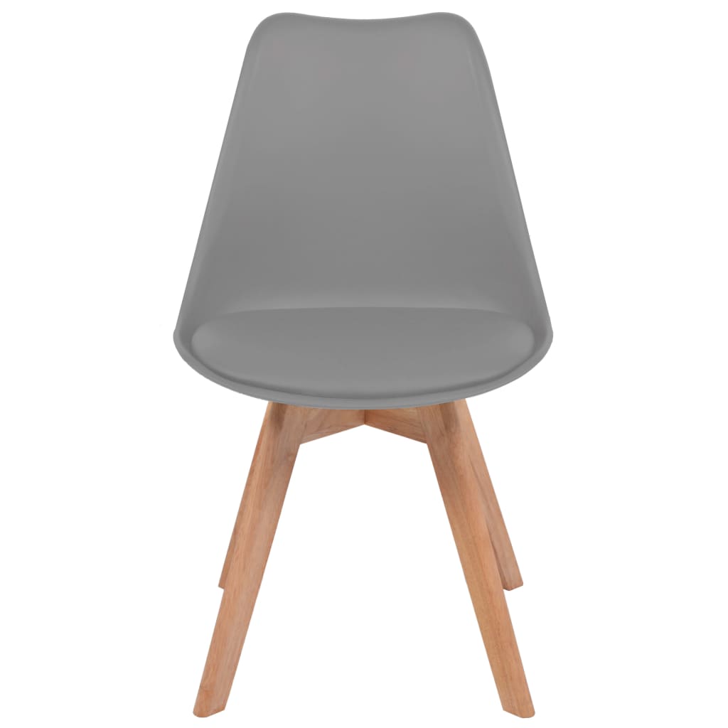 Eetkamerstoelen 6 st kunststof grijs Eetkamerstoelen | Creëer jouw Trendy Thuis | Gratis bezorgd & Retour | Trendy.nl