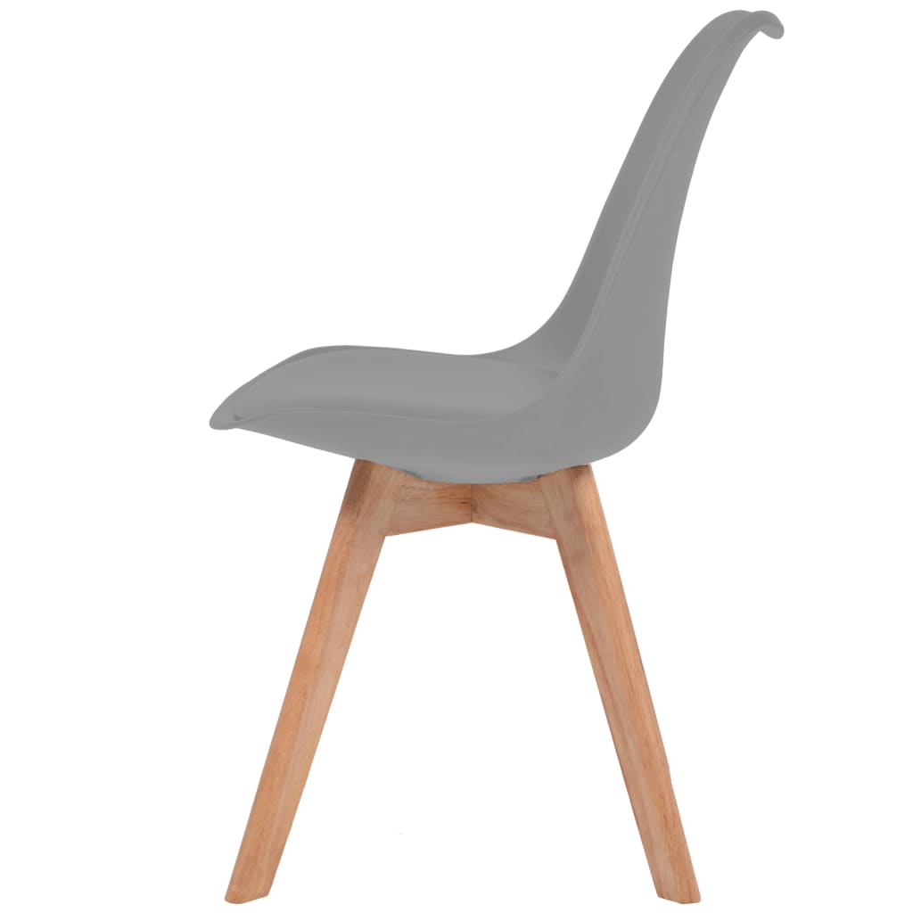 Eetkamerstoelen 6 st kunststof grijs Eetkamerstoelen | Creëer jouw Trendy Thuis | Gratis bezorgd & Retour | Trendy.nl