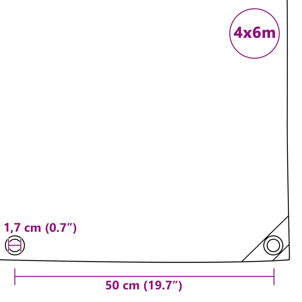 Dekzeil 650 g/m² 4x6 m groen Afdekdoeken | Creëer jouw Trendy Thuis | Gratis bezorgd & Retour | Trendy.nl