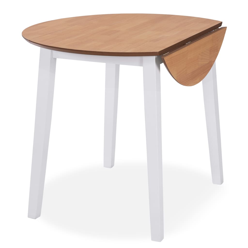 Eetkamerset MDF en rubberwood wit 3-delig Eetkamersets | Creëer jouw Trendy Thuis | Gratis bezorgd & Retour | Trendy.nl