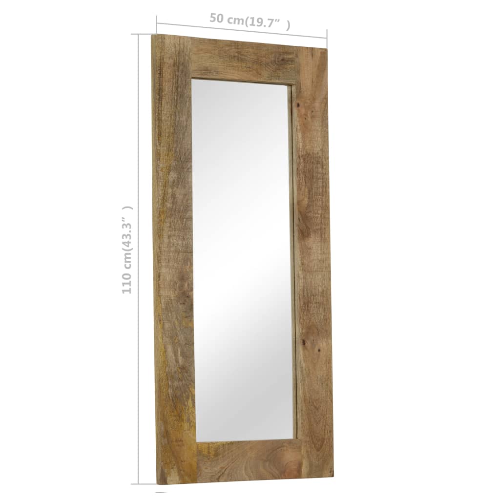 Spiegel 50x110 cm massief mangohout Spiegels | Creëer jouw Trendy Thuis | Gratis bezorgd & Retour | Trendy.nl