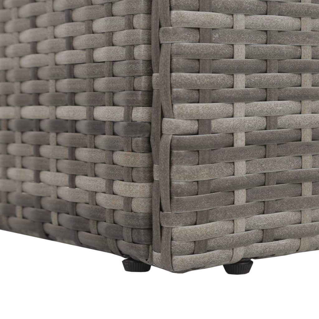 Tuinbed 195x60 cm poly rattan grijs Tuinbedden | Creëer jouw Trendy Thuis | Gratis bezorgd & Retour | Trendy.nl