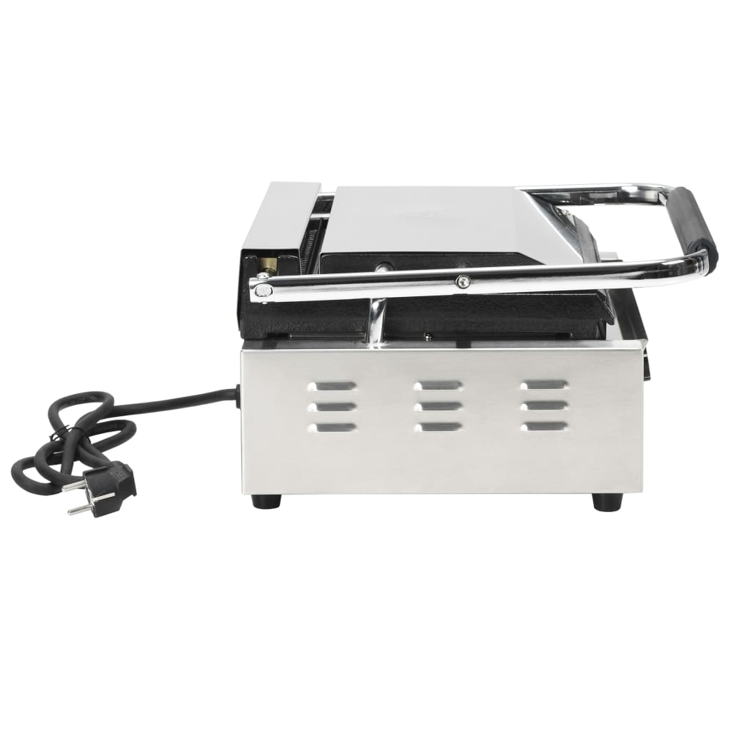 Panini grill gegroefd 2200 W 43x30,5x20 cm