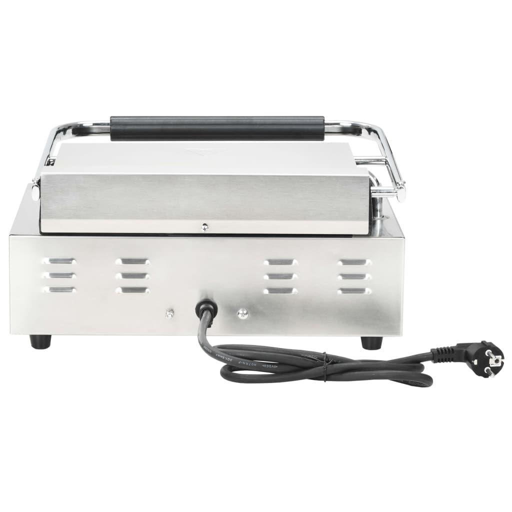 Panini grill gegroefd 2200 W 43x30,5x20 cm