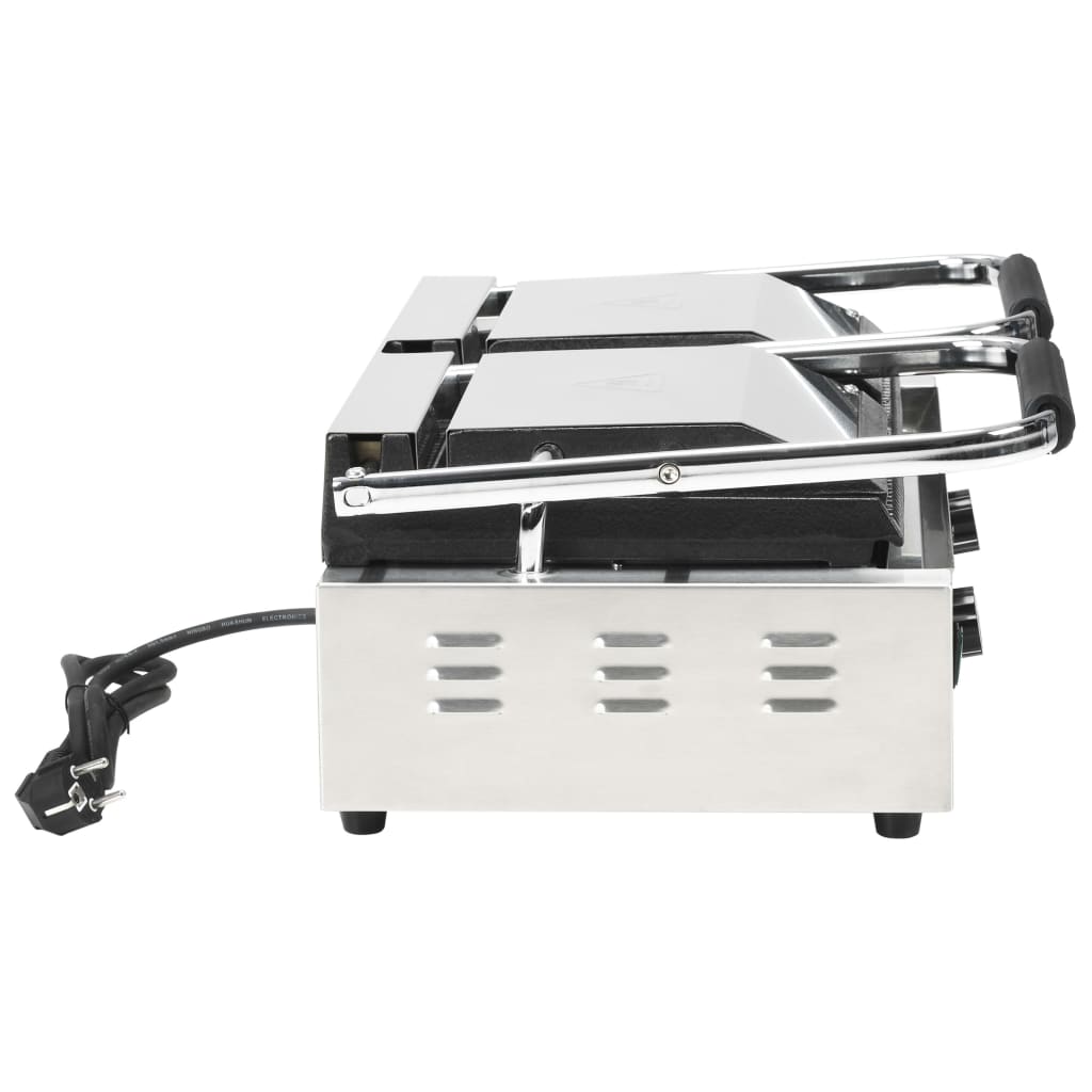 Panini grill dubbel gegroefd 3600 W 57x30,5x20 cm