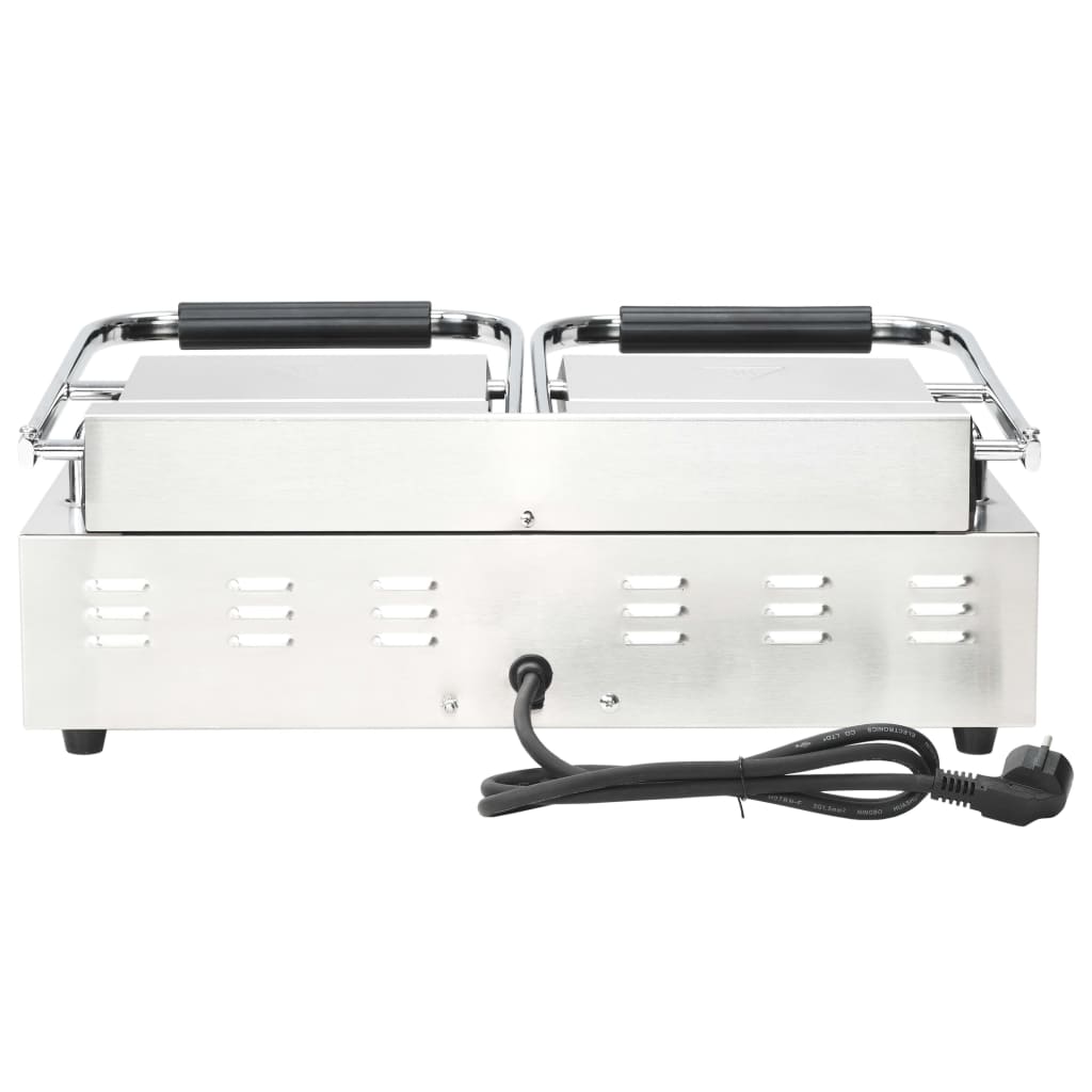 Panini grill dubbel gegroefd 3600 W 57x30,5x20 cm