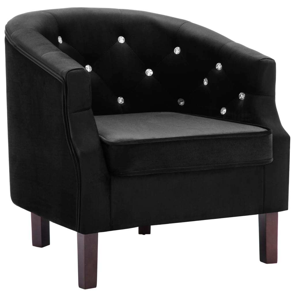 Fauteuil fluweel zwart Fauteuils & Relaxfauteuils | Creëer jouw Trendy Thuis | Gratis bezorgd & Retour | Trendy.nl