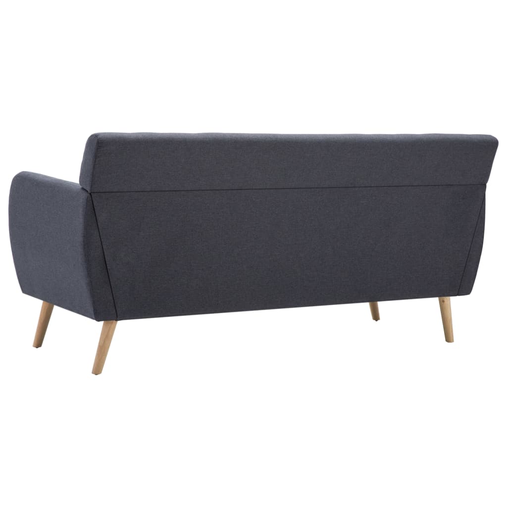 Driezitsbank 172x70x82 cm stof donkergrijs Banken | Creëer jouw Trendy Thuis | Gratis bezorgd & Retour | Trendy.nl