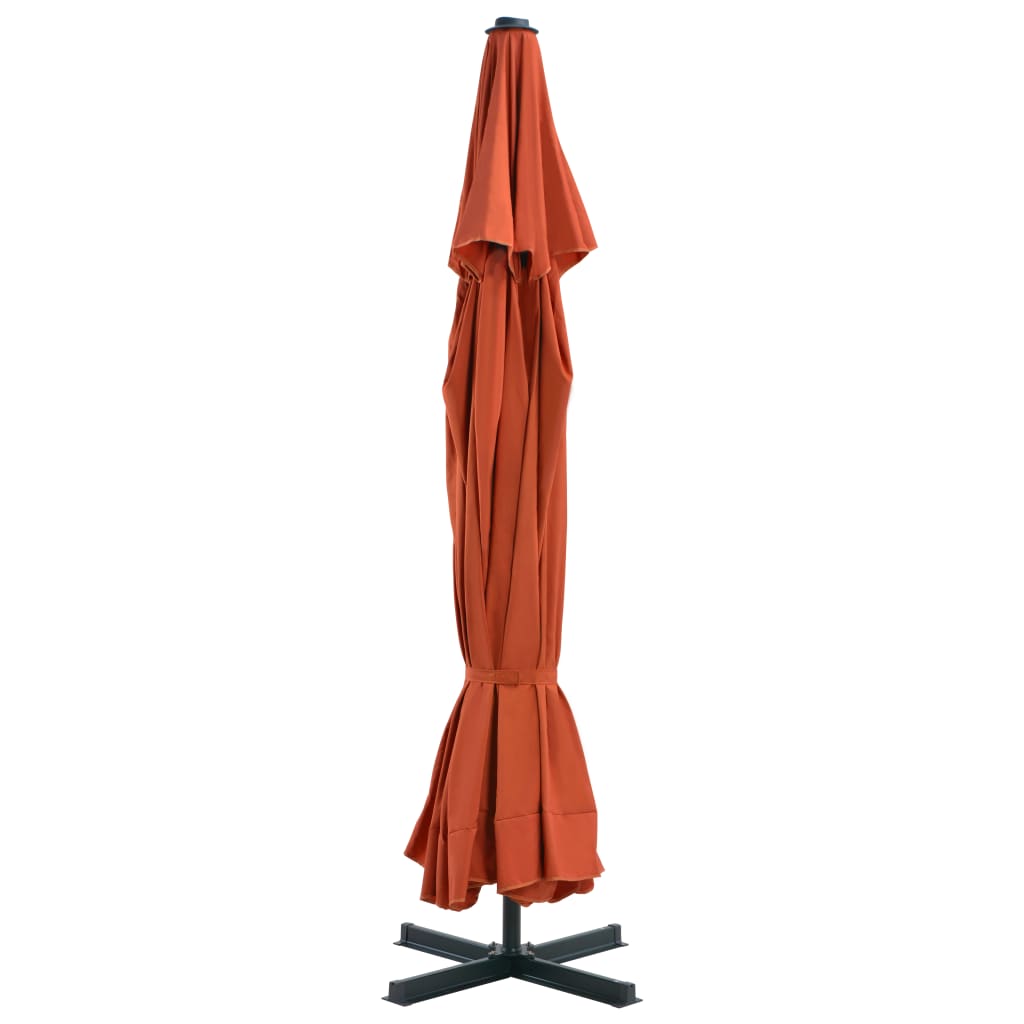 Parasol met aluminium paal 500 cm terracottakleurig Parasols en zonneschermen | Creëer jouw Trendy Thuis | Gratis bezorgd & Retour | Trendy.nl