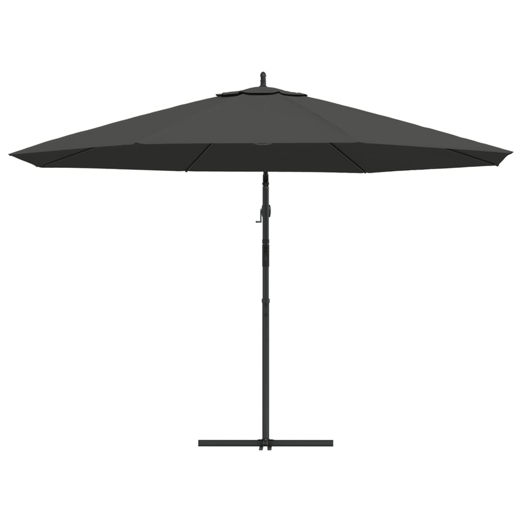 Zweefparasol met aluminium paal 350 cm antraciet Parasols en zonneschermen | Creëer jouw Trendy Thuis | Gratis bezorgd & Retour | Trendy.nl