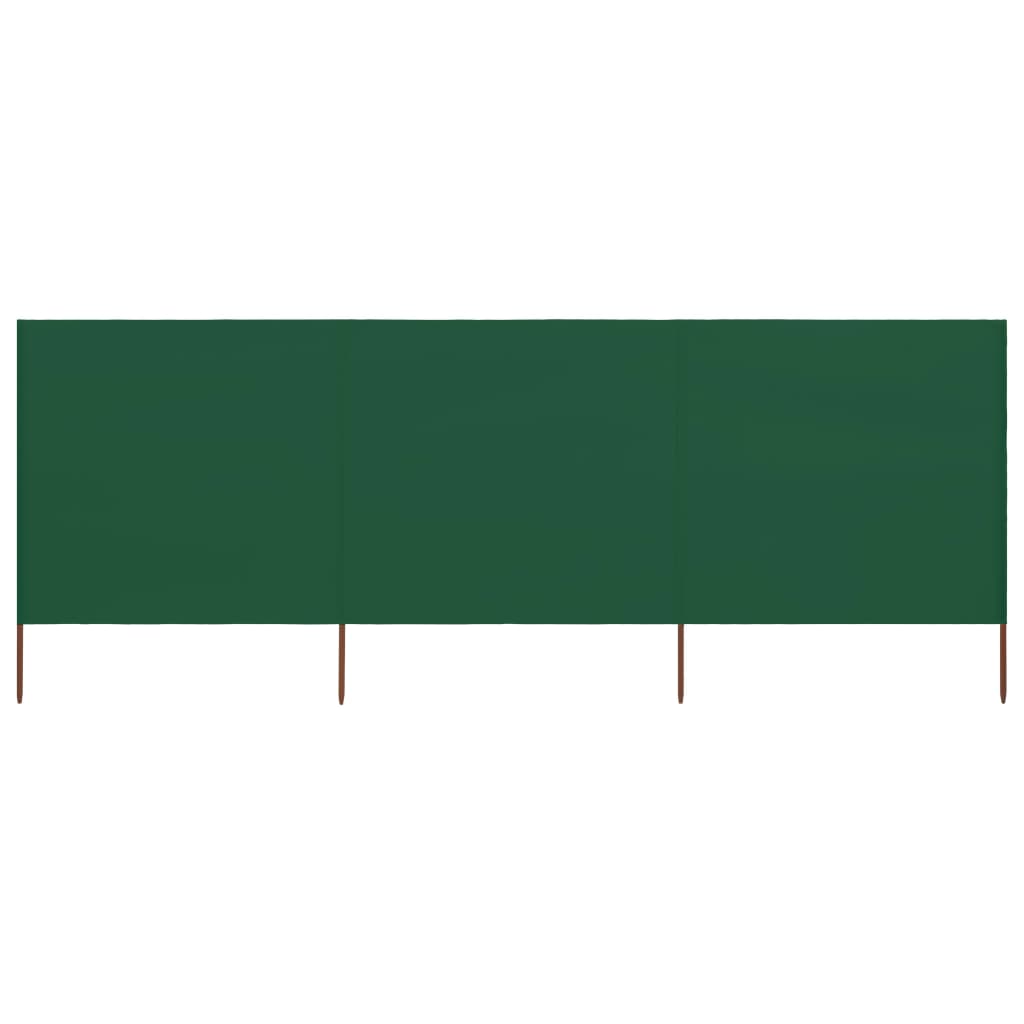 Windscherm 3-panelen 400x120 cm stof groen Parasols en zonneschermen | Creëer jouw Trendy Thuis | Gratis bezorgd & Retour | Trendy.nl