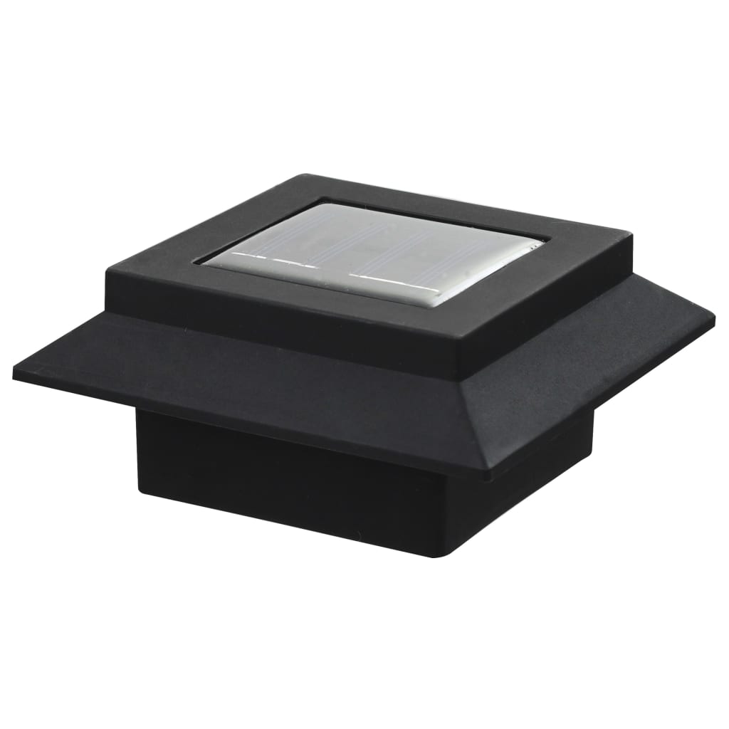 LED-solarlampen vierkant 12 cm zwart 6 st Buitenverlichting | Creëer jouw Trendy Thuis | Gratis bezorgd & Retour | Trendy.nl