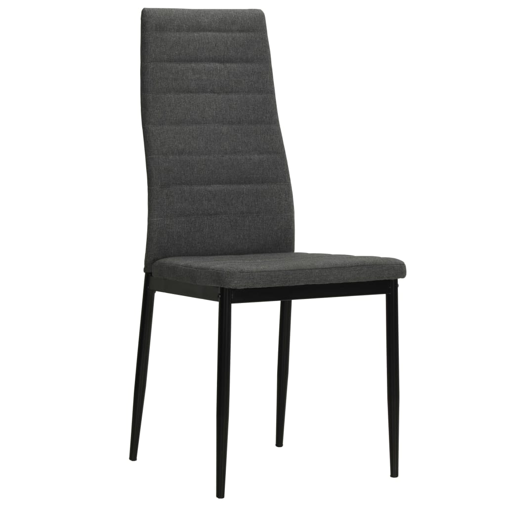 Eetkamerstoelen 6 st stof donkergrijs Eetkamerstoelen | Creëer jouw Trendy Thuis | Gratis bezorgd & Retour | Trendy.nl