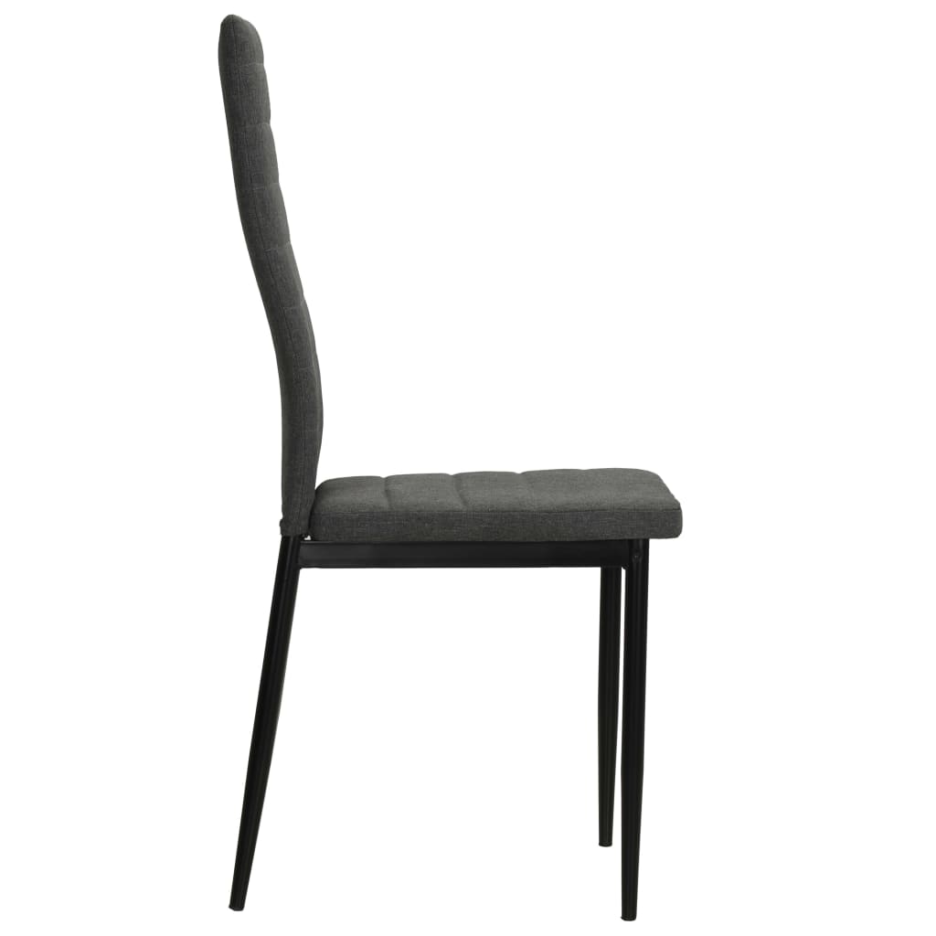 Eetkamerstoelen 6 st stof donkergrijs Eetkamerstoelen | Creëer jouw Trendy Thuis | Gratis bezorgd & Retour | Trendy.nl