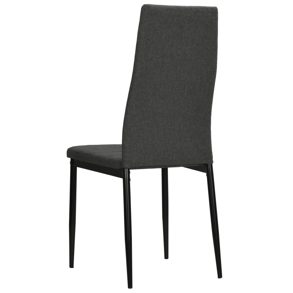 Eetkamerstoelen 6 st stof donkergrijs Eetkamerstoelen | Creëer jouw Trendy Thuis | Gratis bezorgd & Retour | Trendy.nl