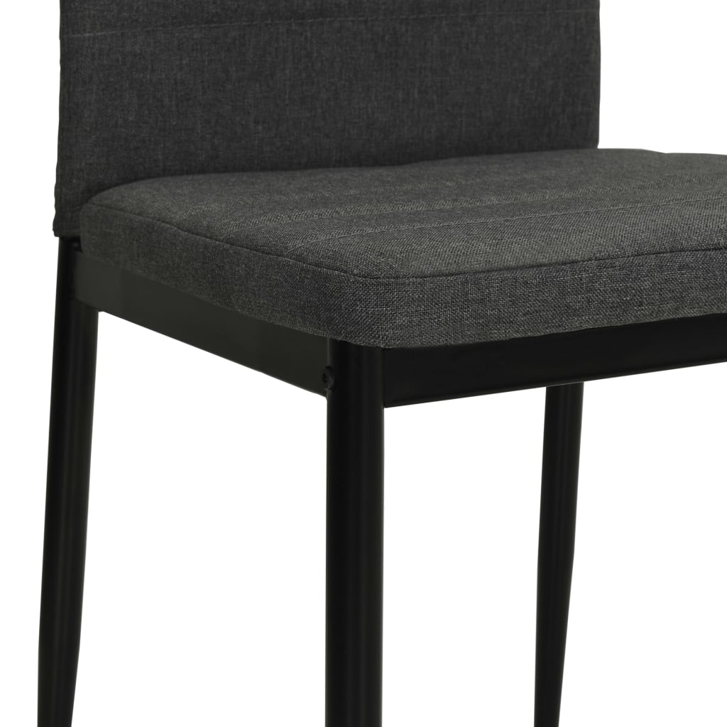 Eetkamerstoelen 6 st stof donkergrijs Eetkamerstoelen | Creëer jouw Trendy Thuis | Gratis bezorgd & Retour | Trendy.nl