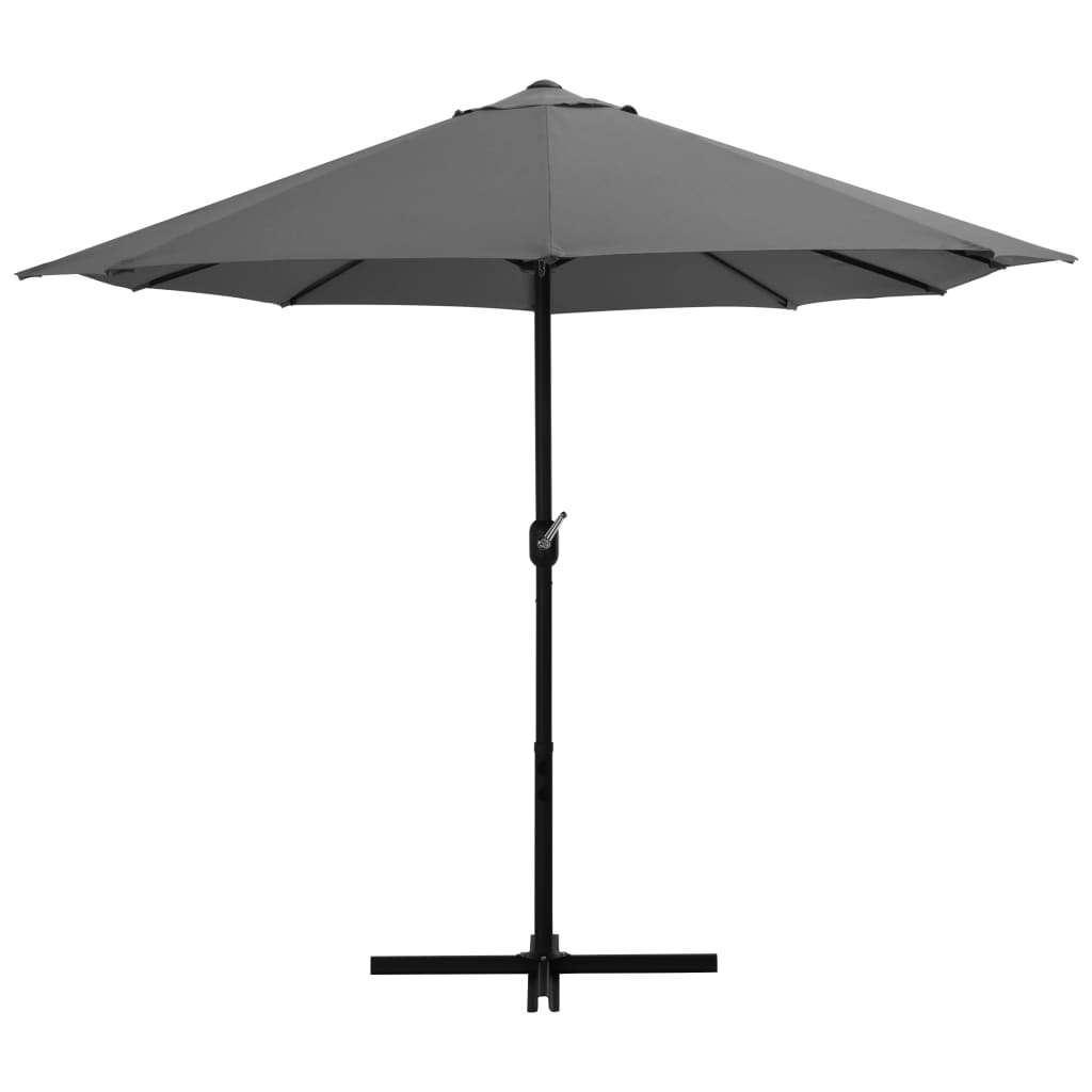 Parasol met aluminium paal 460x270 cm antraciet Parasols en zonneschermen | Creëer jouw Trendy Thuis | Gratis bezorgd & Retour | Trendy.nl