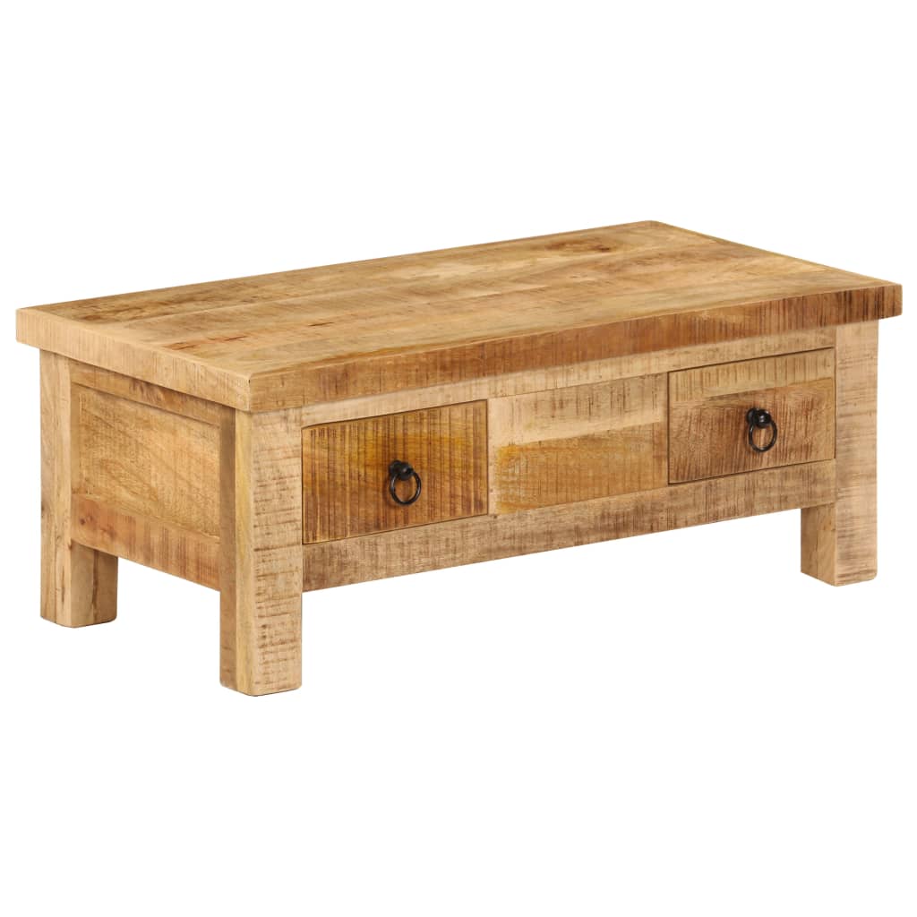 Salontafel 90x45x35 cm massief mangohout Salontafels | Creëer jouw Trendy Thuis | Gratis bezorgd & Retour | Trendy.nl