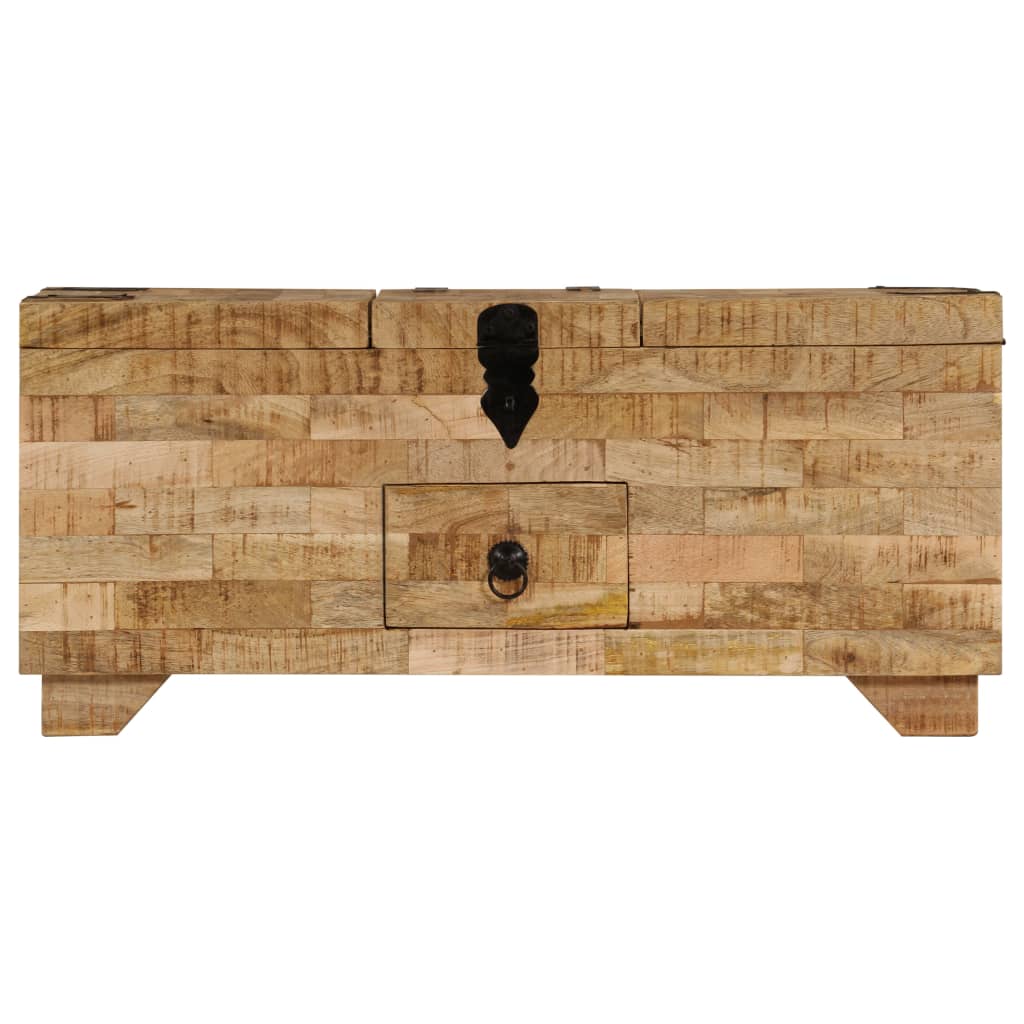 Salontafel 80x40x35 cm massief mangohout