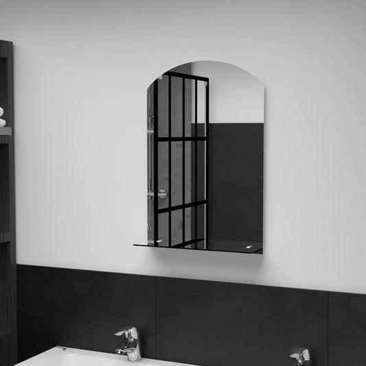 Wandspiegel met schap 40x60 cm gehard glas Spiegels | Creëer jouw Trendy Thuis | Gratis bezorgd & Retour | Trendy.nl