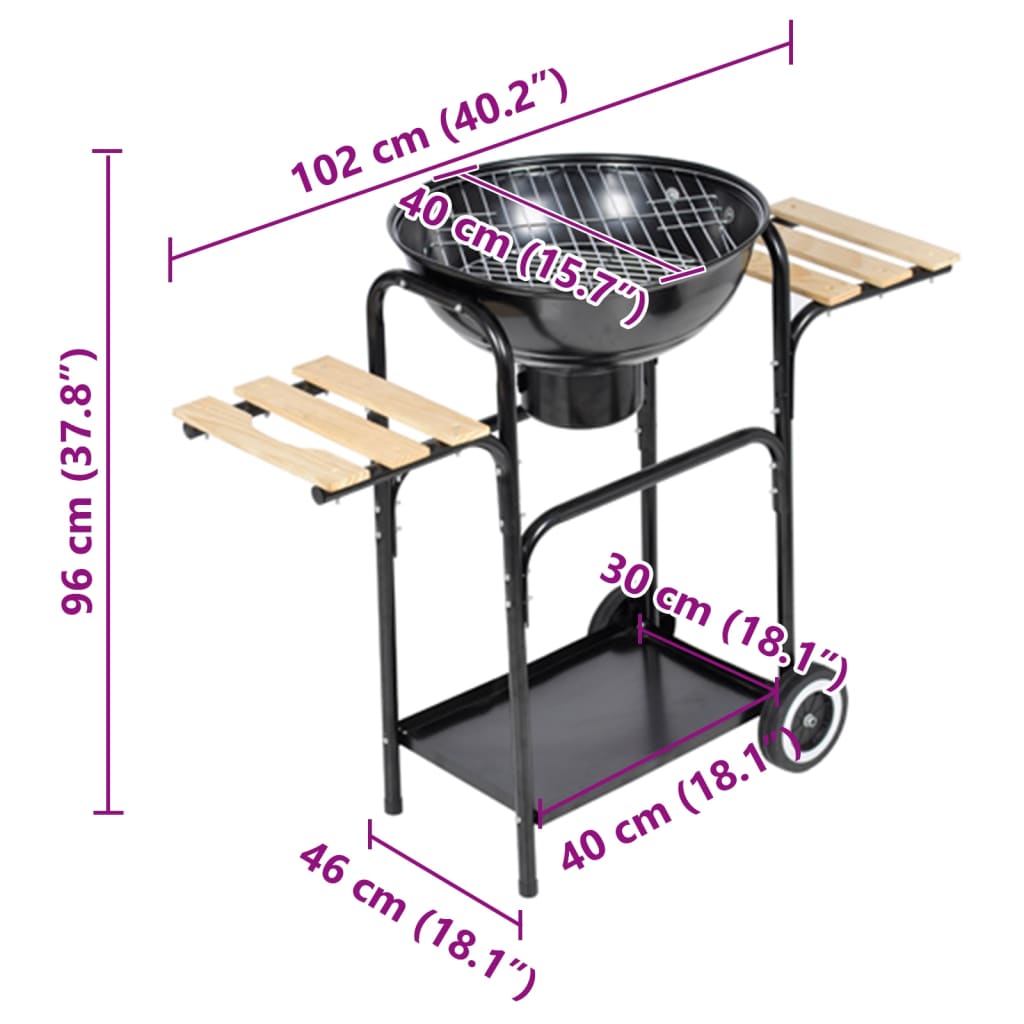 Kolenbarbecue Louisiana ø44 cm Barbecues | Creëer jouw Trendy Thuis | Gratis bezorgd & Retour | Trendy.nl