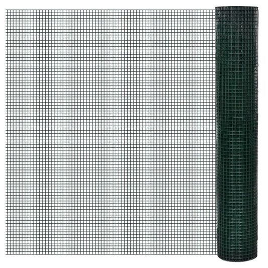 Kippengaas 25x1 m gegalvaniseerd staal met PVC-coating groen Schuttingen & hekwerken | Creëer jouw Trendy Thuis | Gratis bezorgd & Retour | Trendy.nl