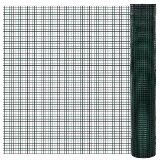 Kippengaas 25x1 m gegalvaniseerd staal met PVC-coating groen Schuttingen & hekwerken | Creëer jouw Trendy Thuis | Gratis bezorgd & Retour | Trendy.nl