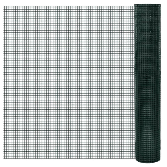 Kippengaas 25x1 m gegalvaniseerd staal met PVC-coating groen Schuttingen & hekwerken | Creëer jouw Trendy Thuis | Gratis bezorgd & Retour | Trendy.nl