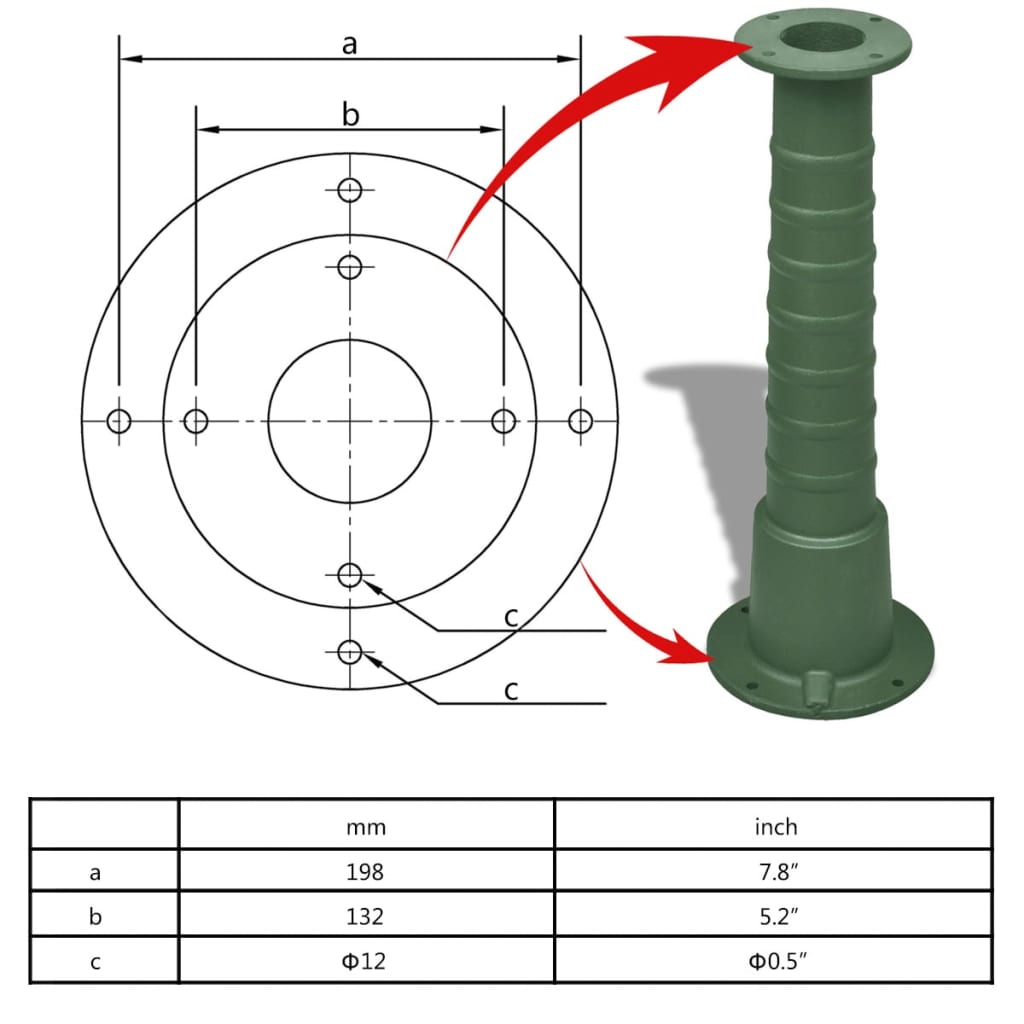 Tuinwaterpomp met standaard gietijzer Waterputpompen & -systemen | Creëer jouw Trendy Thuis | Gratis bezorgd & Retour | Trendy.nl