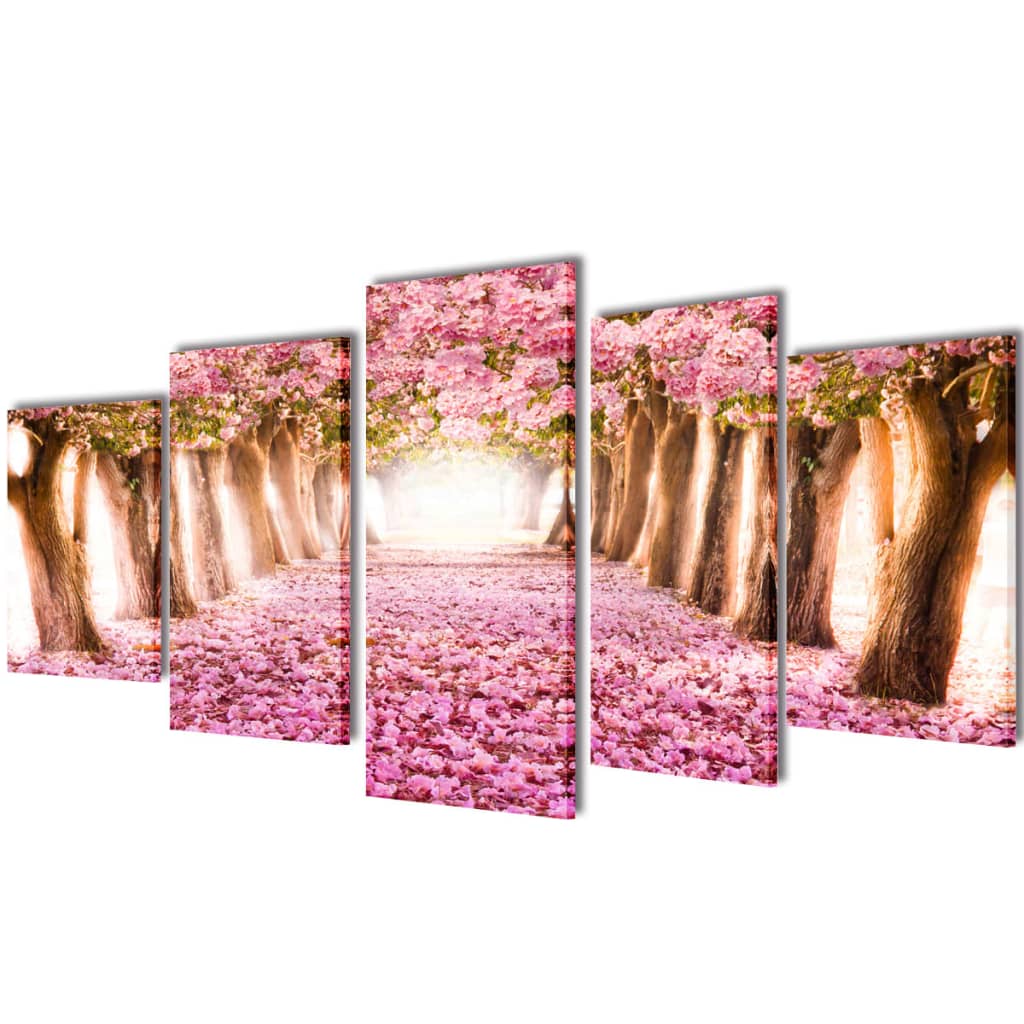 Canvas muurdruk print set kersenbloesem 100 x 50 cm Posters, prenten & kunstwerken | Creëer jouw Trendy Thuis | Gratis bezorgd & Retour | Trendy.nl