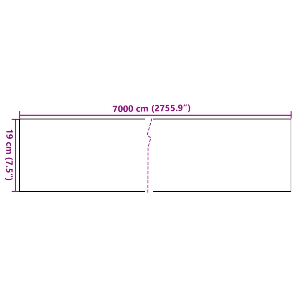 Tuinscherm 70x0,19 m PVC groen Schuttingen & hekwerken | Creëer jouw Trendy Thuis | Gratis bezorgd & Retour | Trendy.nl