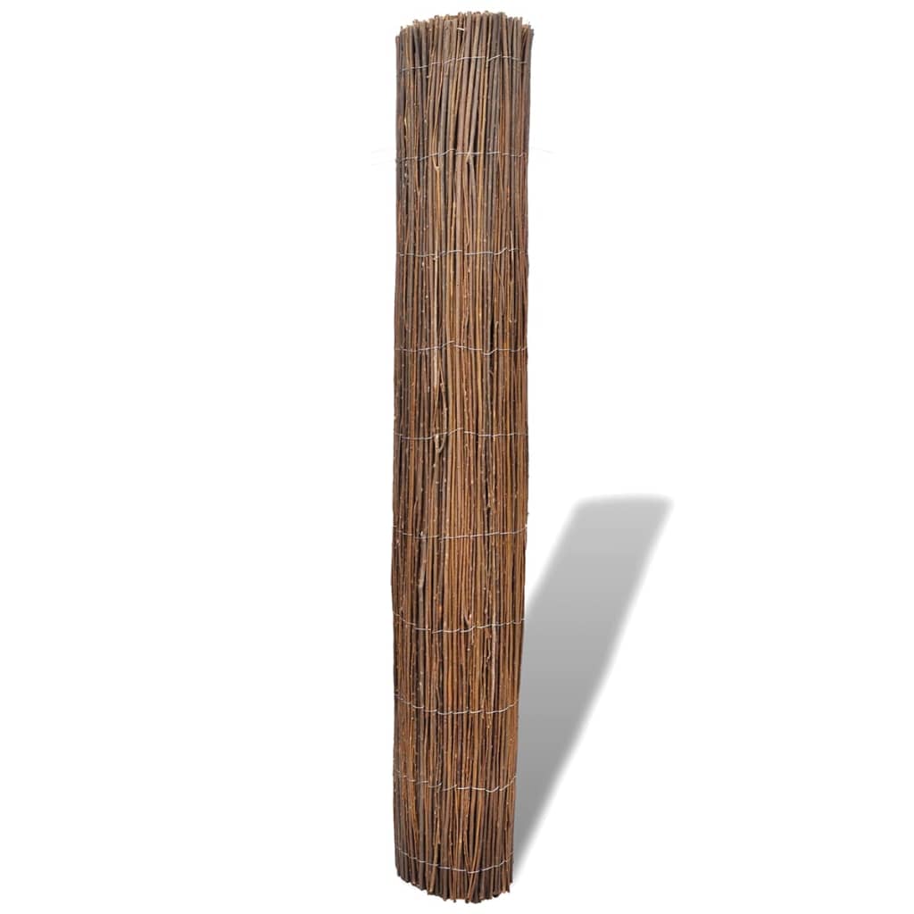 Tuinscherm 300x100 cm wilgenhout