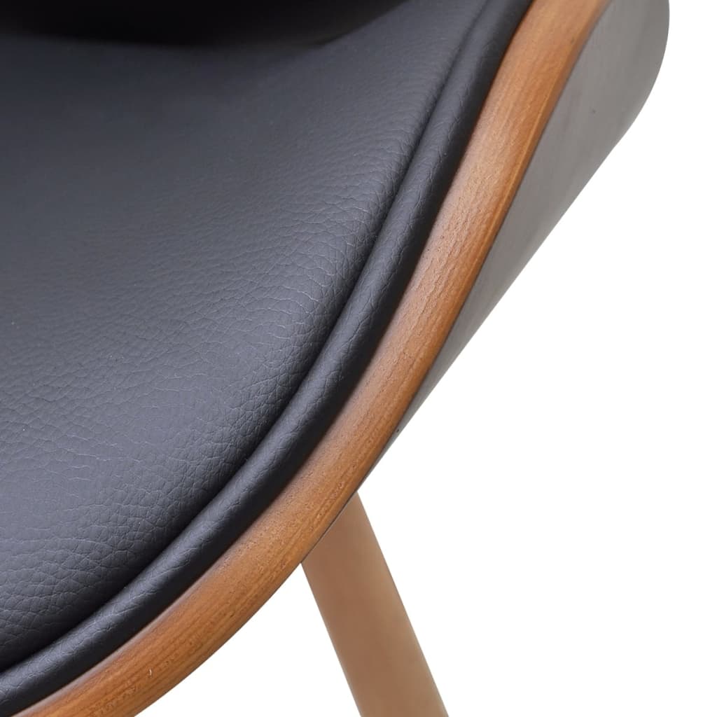 Eetkamerstoelen 4 st gebogen hout en kunstleer Eetkamerstoelen | Creëer jouw Trendy Thuis | Gratis bezorgd & Retour | Trendy.nl