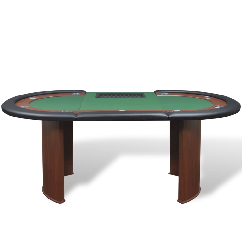 Pokertafel voor 10 personen met dealervak en fichebak groen Poker- & spellentafels | Creëer jouw Trendy Thuis | Gratis bezorgd & Retour | Trendy.nl