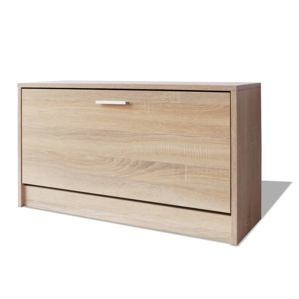 Schoenenopbergbank 80x24x45 cm eikenkleurig Schoenenrekken | Creëer jouw Trendy Thuis | Gratis bezorgd & Retour | Trendy.nl