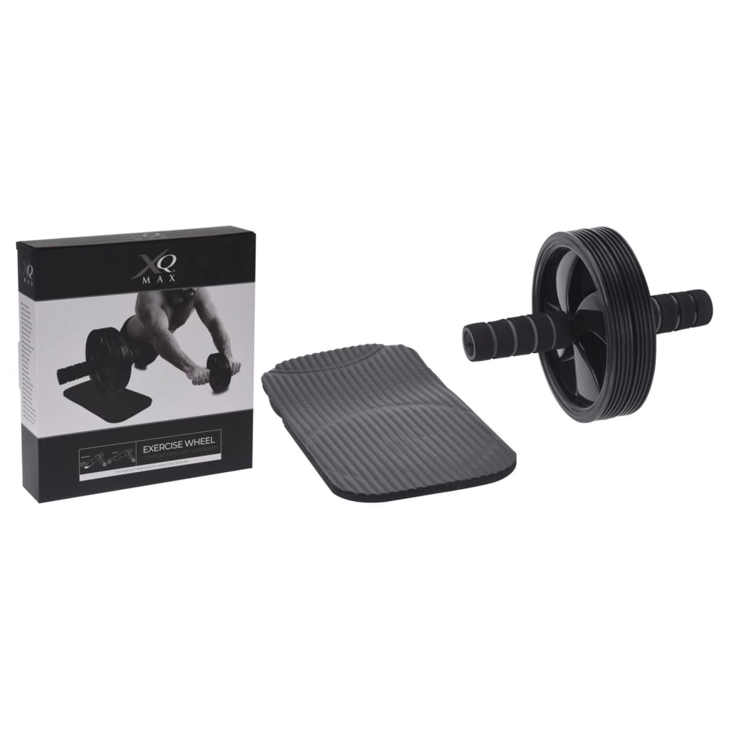 XQ Max trainingswiel met zachte handvatten zwart Buikspierwielen & -rollers | Creëer jouw Trendy Thuis | Gratis bezorgd & Retour | Trendy.nl