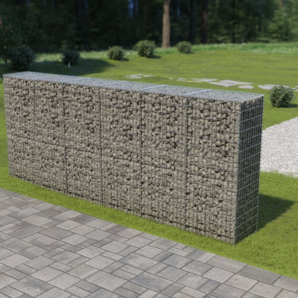 Schanskorfmuur met deksels 300x50x150 cm gegalvaniseerd staal Schuttingen & hekwerken | Creëer jouw Trendy Thuis | Gratis bezorgd & Retour | Trendy.nl